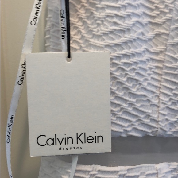 Calvin Klein white sleeveless dress size 10 NWT - Picture 6 of 8